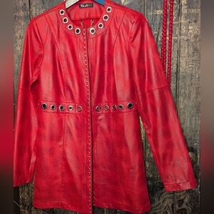 Bali Leather Look Jacket.  Sz 2